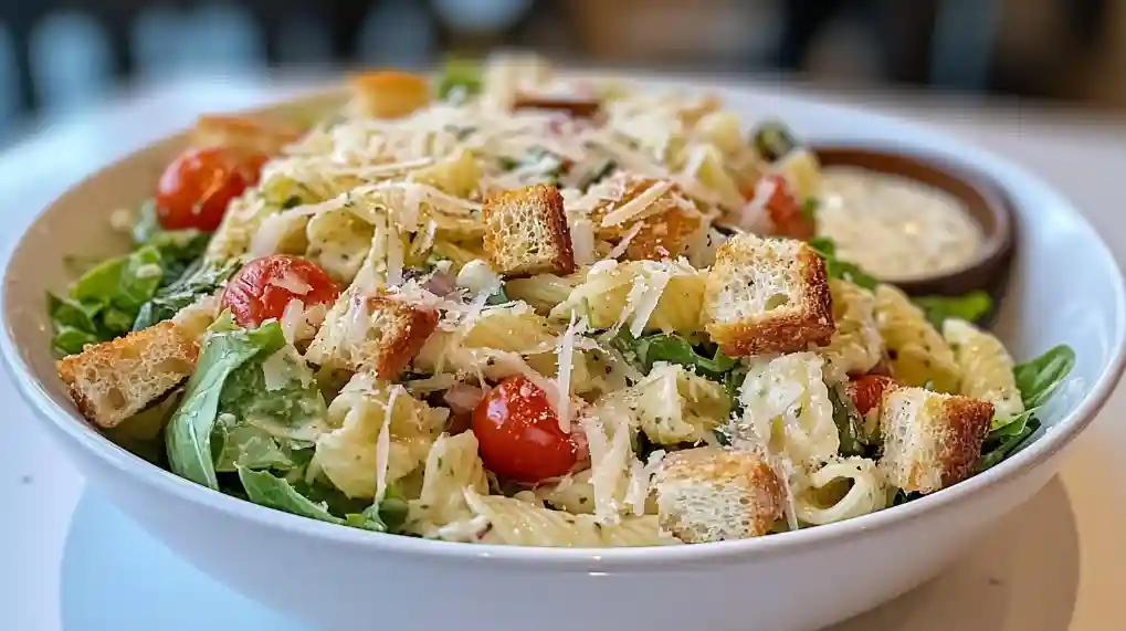 eat Caesar Pasta Salad with Creamy Dressing