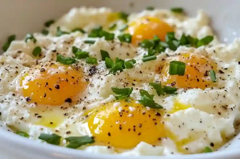 The Greatest Baked Cottage Cheese Eggs