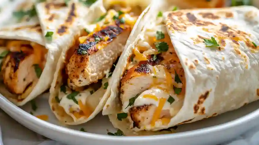 feat Cheesy Garlic Chicken
