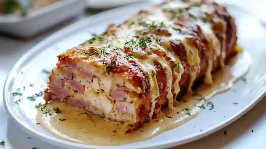 feat Chicken Cordon Bleu Meatloaf