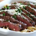 feat Steak Fettuccine