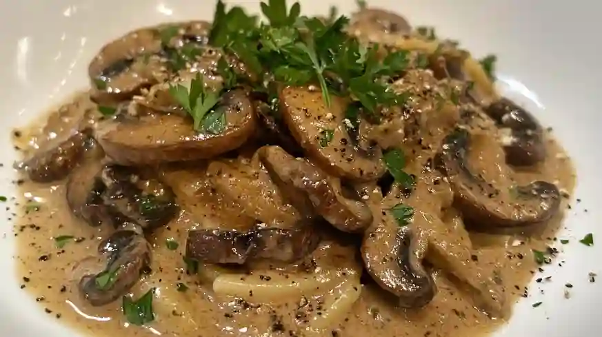 feat Vegan Beef Stroganoff