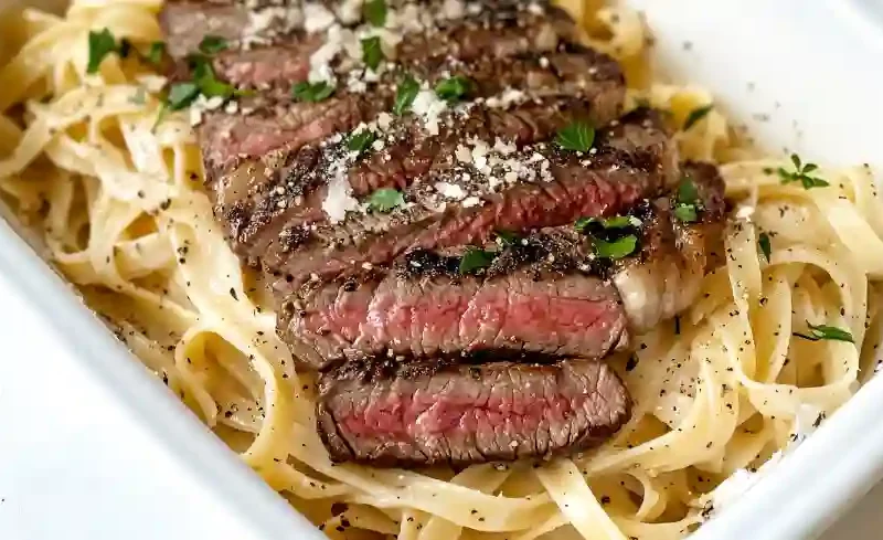 The Exemplar Steak Fettuccine