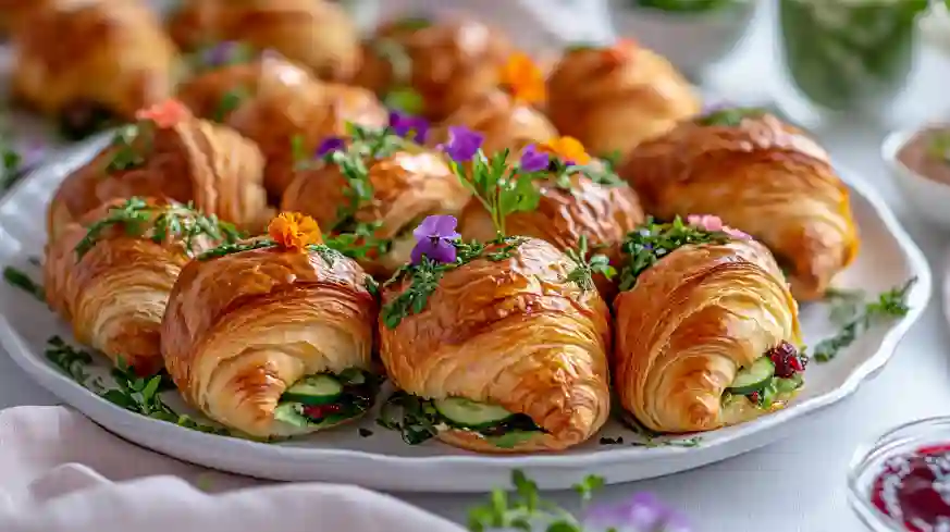 feat Mini Croissant Sandwiches