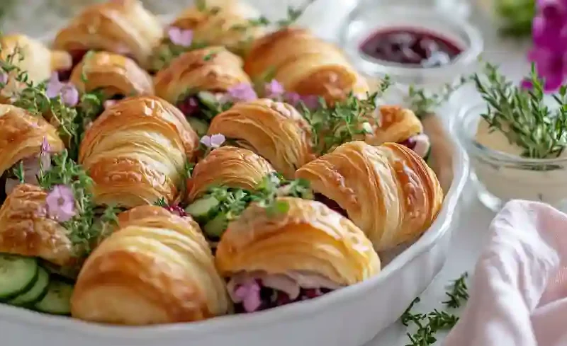 Irresistible Mini Croissant Sandwiches : Perfect for Brunch or Parties