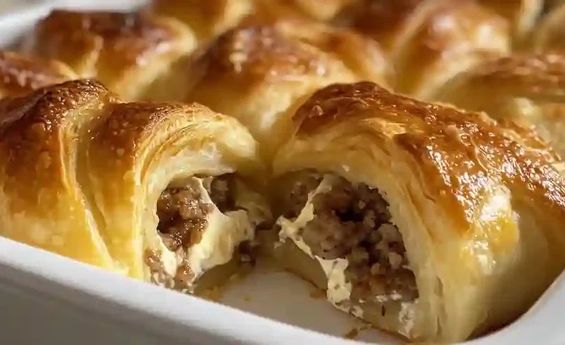 Sausage Cream Cheese Crescent Rolls Recipe: 3 Ingredients